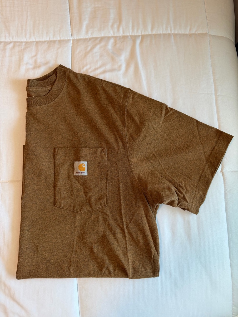 Carhartt Men's Brown Short Sleeve Pocket Tee